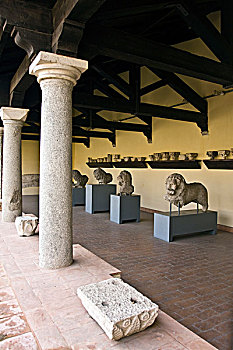 回廊,教堂,索非亚,贝内文托,历史博物馆,坎帕尼亚区,意大利,欧洲