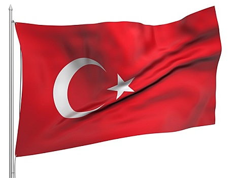 飞,旗帜,土耳其,国家