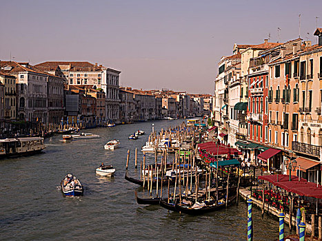 运河,俯拍,威尼斯,意大利