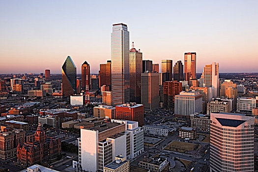 摩天大楼,城市,重逢塔,达拉斯,德克萨斯,美国