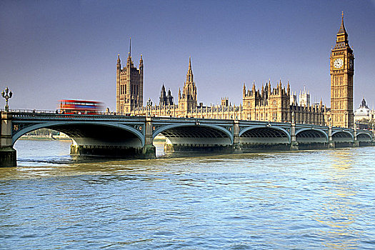 英格兰,伦敦,威斯敏斯特桥,泰晤士河,河,议会大厦