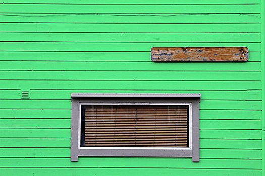 窗户,百叶窗,木质,绿色,墙壁