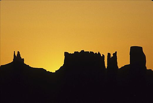 美国,亚利桑那,纪念碑谷,巨大,石头,独块巨石,印第安人保留地