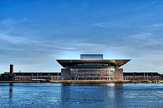 哥本哈根,歌剧院,房子,丹麦,欧洲