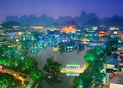 广西桂林夜景