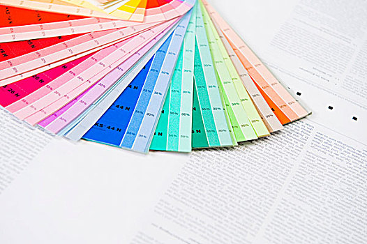 彩色,样品,印刷业