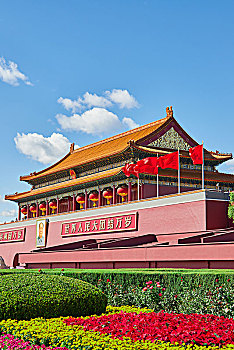 国庆节期间北京天安门的城楼