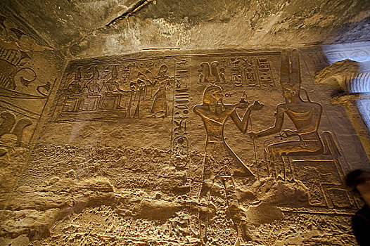 象形文字,阿布辛贝尔神庙,努比亚,埃及