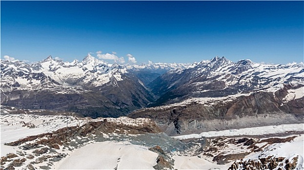 雪,山脉,风景,阿尔卑斯山,区域,策马特峰,瑞士