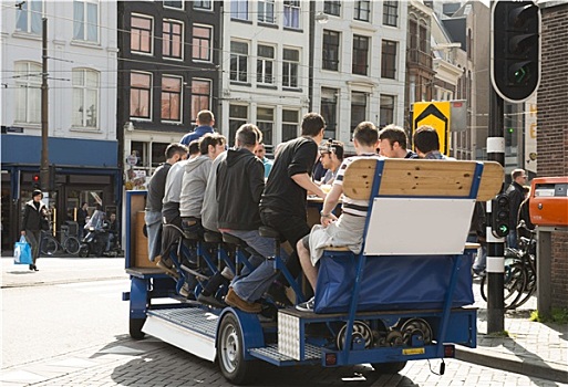 阿姆斯特丹,啤酒,自行车,酒吧,爬行