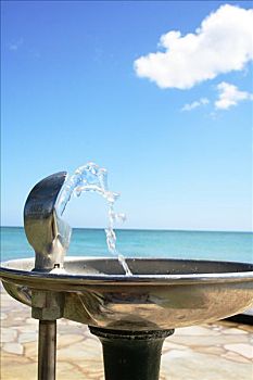 夏威夷,饮水器,海岸线