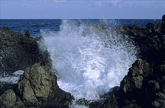 重,岩石,湾,帕尔玛,加纳利群岛,西班牙