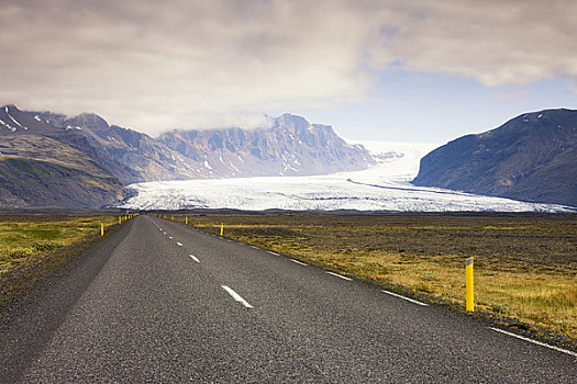 道路,瓦特纳冰川,冰岛