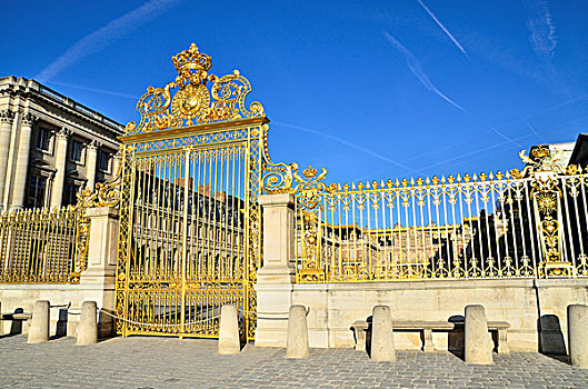 前门,栅栏,凡尔赛宫,法国