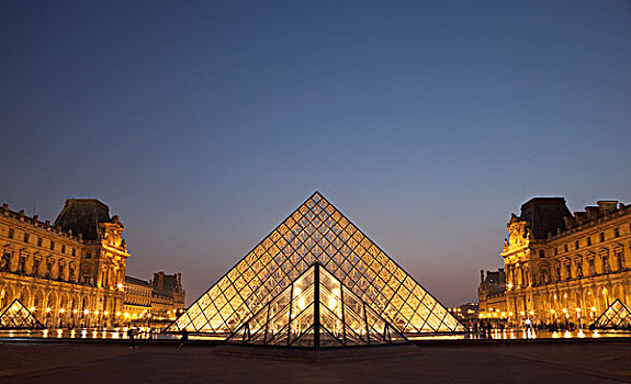 法国,玻璃金字塔,卢浮宫,巴黎