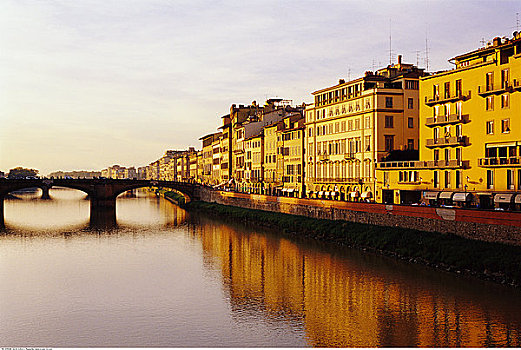 阿尔诺河,桥,佛罗伦萨,意大利