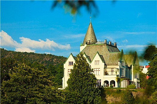宅邸,老,皇宫,卑尔根,挪威
