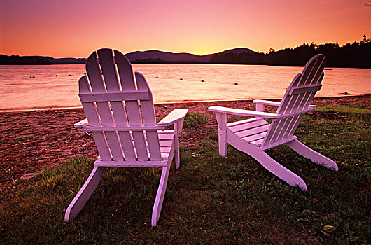宽木躺椅,阿迪朗达克州立公园,纽约,美国