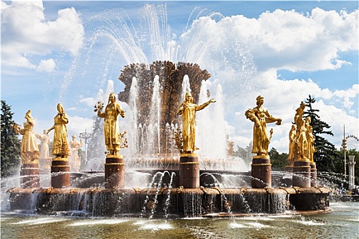 喷泉,友谊,莫斯科