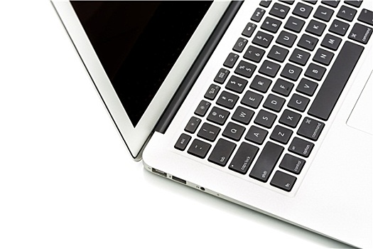 现代,笔记本电脑,白色背景