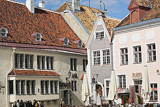 中世纪,商业,房子,市政厅,广场