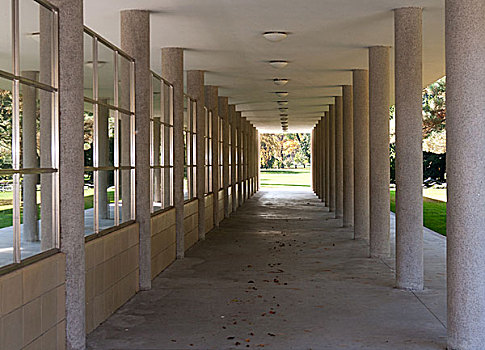 走廊,柱子