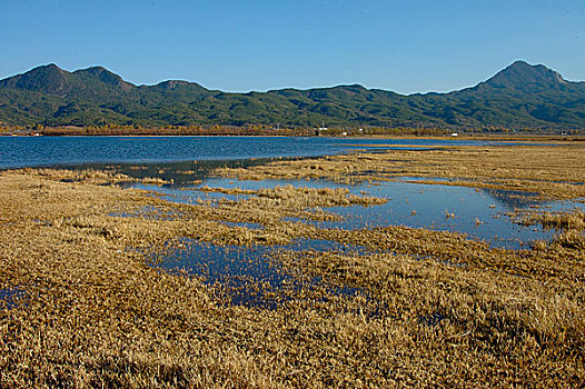 湖,丽江,云南,中国,十二月,2006年