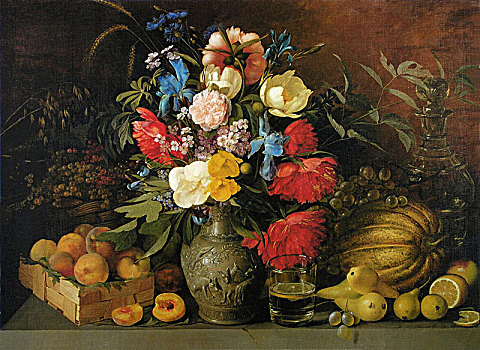 花,水果,艺术家