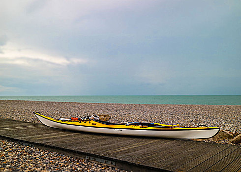 皮筏艇,海滩