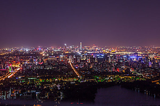 北京夜景俯瞰