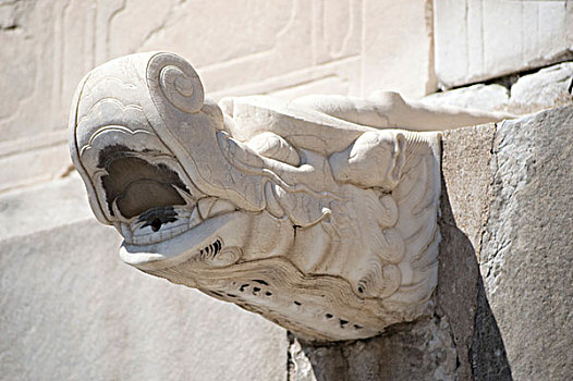 大理石,雕塑,特写,故宫,北京,中国,亚洲