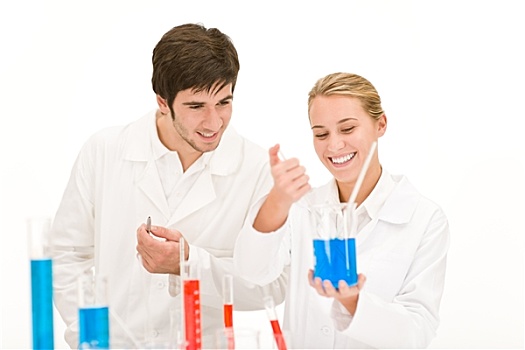 科学家,实验室,测验,化学品