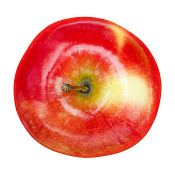 成熟,红苹果,隔绝,白色背景,裁剪,小路
