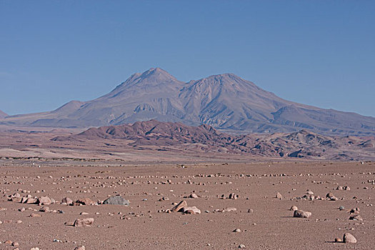 阿塔卡马沙漠,安第斯山,山脉,背景,安托法加斯塔大区,智利