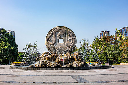 重庆市壁山区壁玉广场雕塑