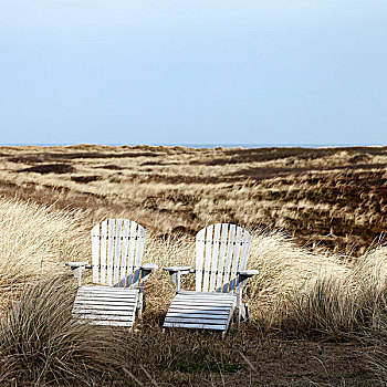 座椅,沙丘,风景