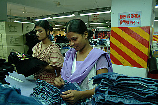 工人,室内,衣服,工厂,孟加拉,十一月,2002年