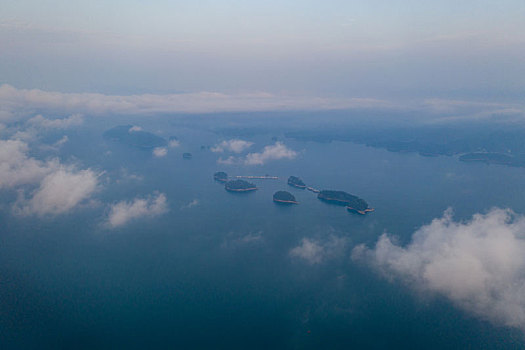 航拍千岛湖风景