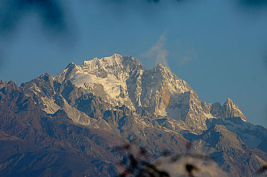 长,掸邦,玉,龙,雪,山,早晨,丽江,云南,中国,十一月,2006年