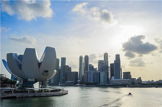 新加坡,湾,天际线