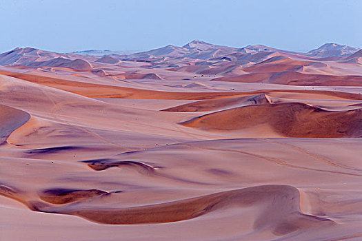 沙丘,纳米布沙漠,日落,纳米比亚