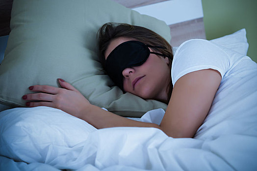 女人,睡觉,眼罩