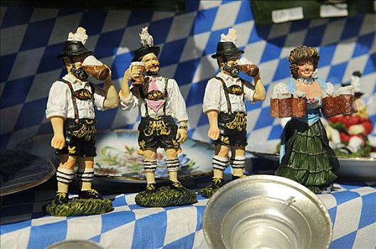 巴伐利亚,民俗,小雕像,橱窗,德国,欧洲