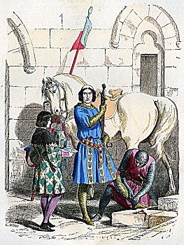 骑士,尾端,12世纪