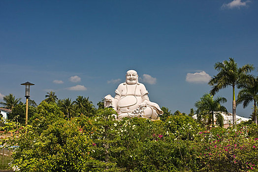佛像,塔,湄公河三角洲,越南,亚洲