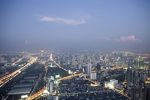 航拍,俯视,曼谷,泰国