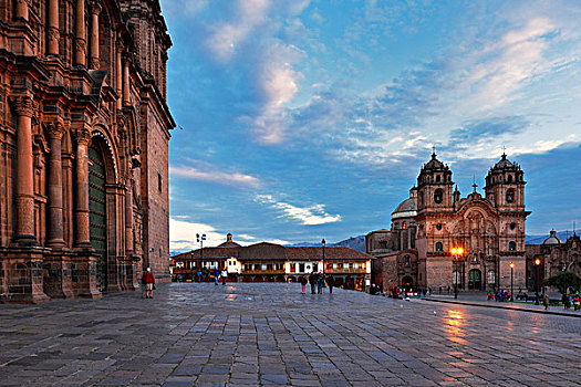 耶稣,大教堂,左边,广场,阿玛斯,库斯科,省,秘鲁,南美
