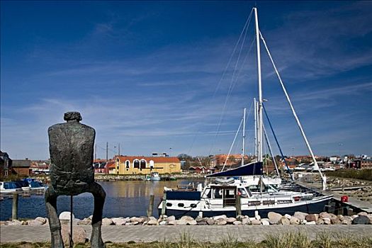 风景,港口,丹麦