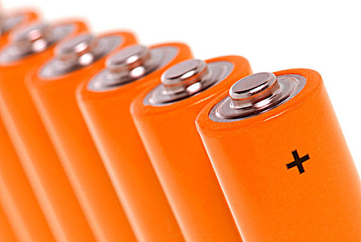 排,橙色,电池