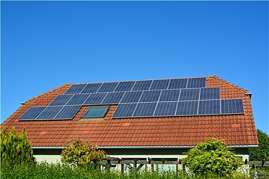 太阳能,房顶,房子